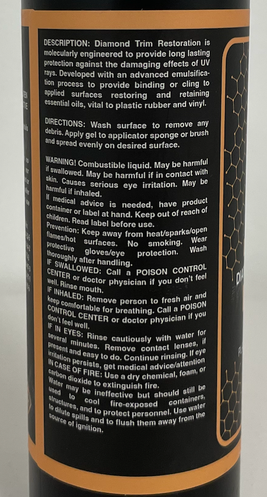 DIAMOND TRIM RESTORATION – Diamond Chemical